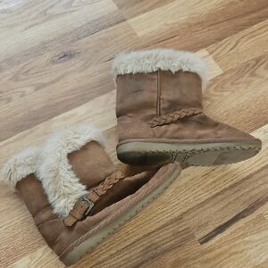 Brown Faux Fur Lined Boots